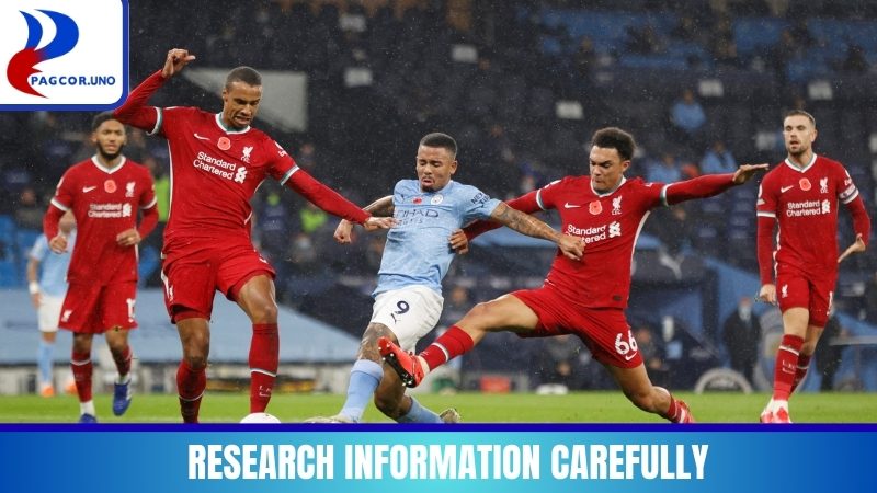 Research information carefully