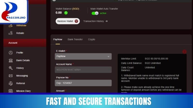 Fast and secure transactions