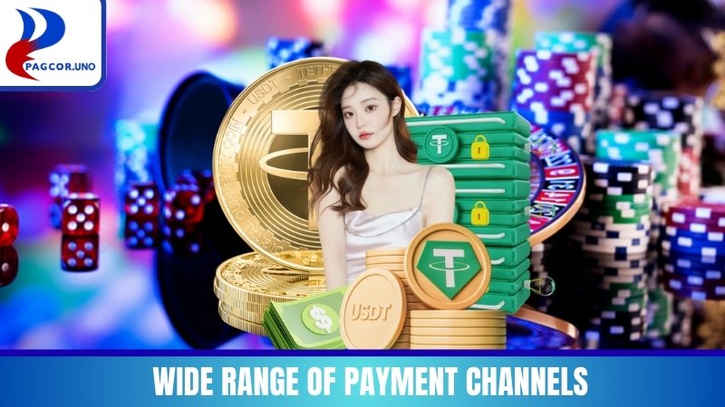 Wide range of payment channels