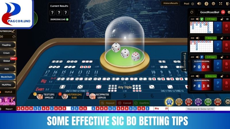 Some effective Sic Bo betting tips