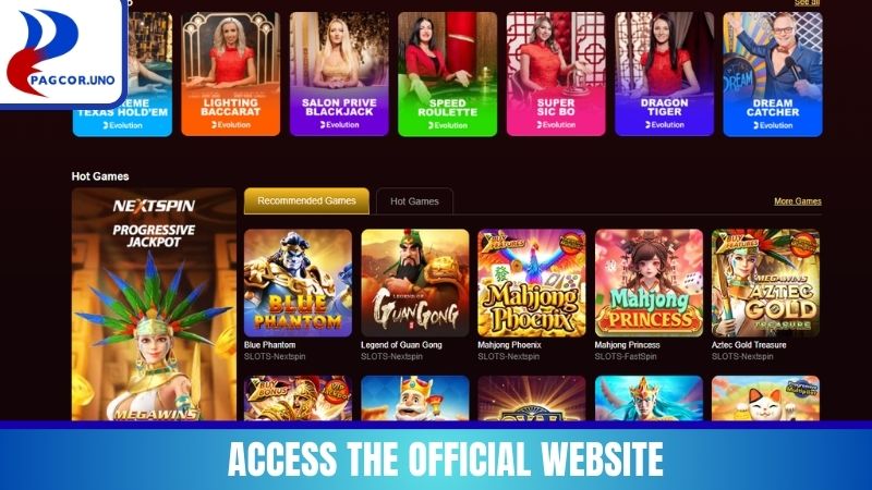 Access the official website