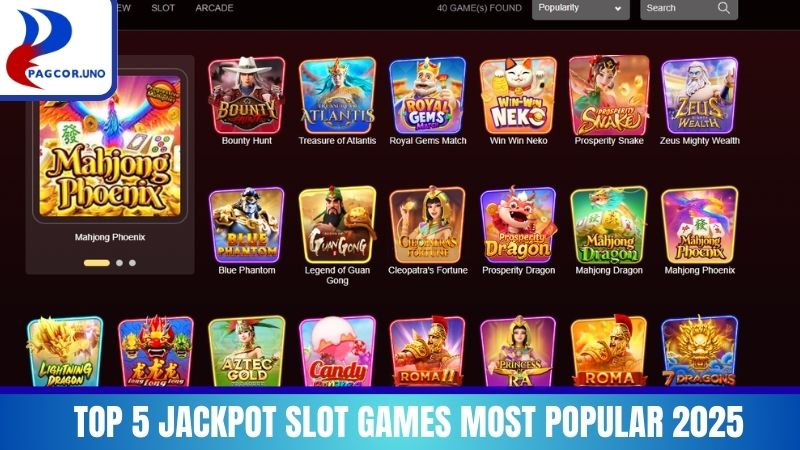 Top 5 Jackpot Slot Games most popular 2025