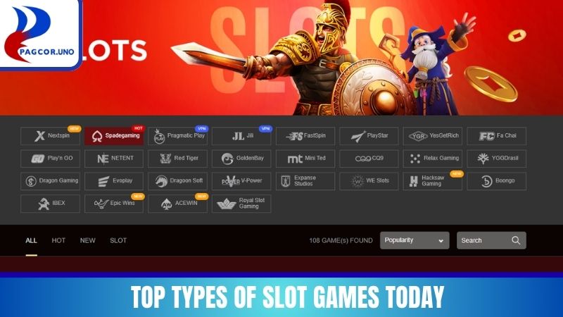 Top types of slot games today